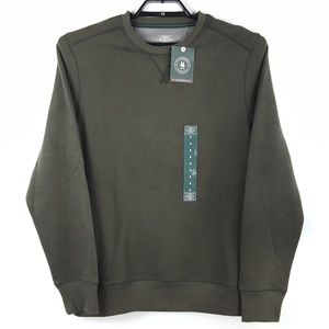 NWT G.H. Bass Mens M Green Pullover Sweatshirt